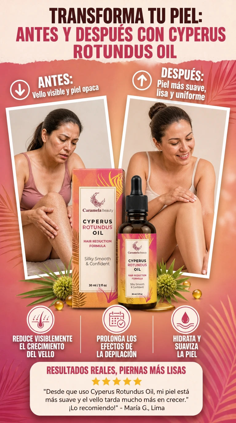 CYPERUS ROTUNDUS OIL - ACEITE DE REDUCCION VELLO